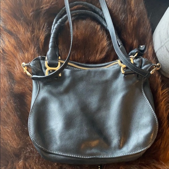 Chloe Marcie Medium Leather Satchel Handbag - Picture 3 of 8